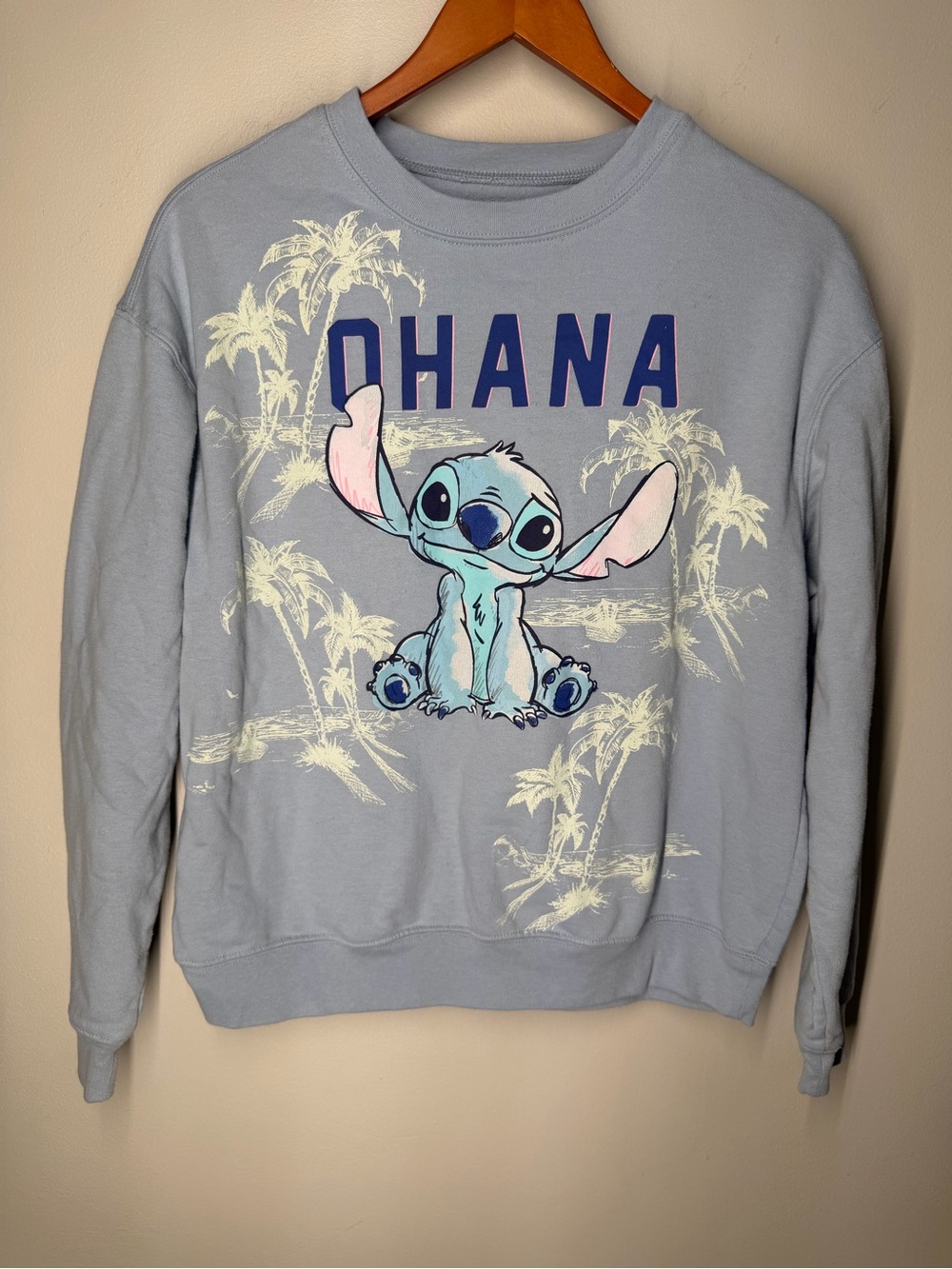 Disney Lilo & Stitch Ohana Sweatshirt Tropical Crewneck Cozy Disneyana Graphic